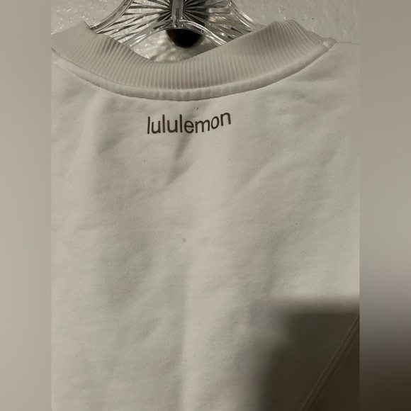 Lululemon Perfectly Oversized Crew Neck Sweatshirt Patchwork Cream - Picture 7 of 13